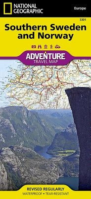 Southern Sweden and Norway Map by National Geographic Maps - Adventure