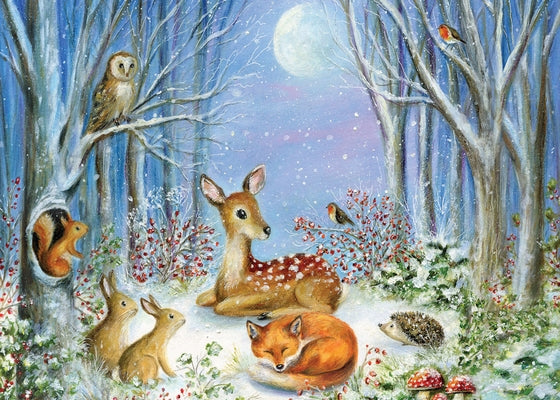 Peaceful Forest Friends Deluxe Boxed Holiday Cards (20 Cards, 21 Self-Sealing Envelopes) by Peter Pauper Press Inc