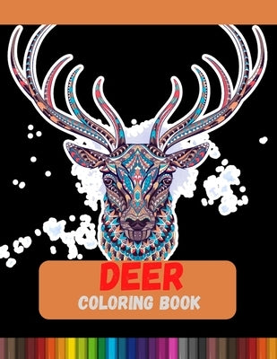 Deer Coloring Book: Relaxation with Deer Coloring Pages by Print, DXL