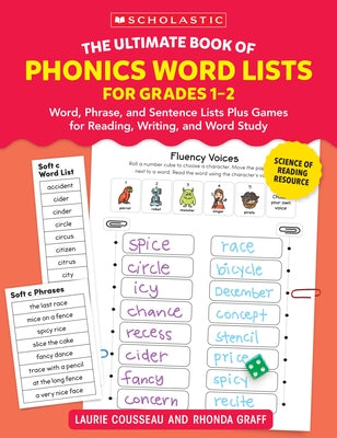 The Ultimate Book of Phonics Word Lists: Grades 1-2: Games & Word Lists for Reading, Writing, and Word Study by Graff, Rhonda