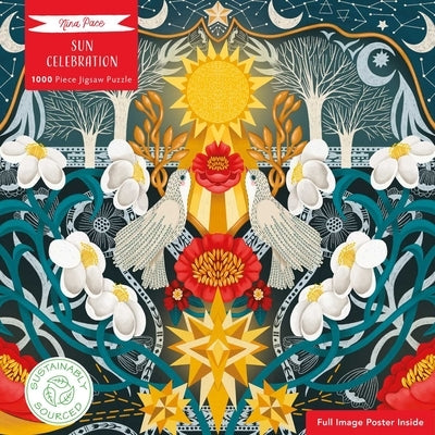 Adult Sustainable Jigsaw Puzzle Nina Pace: Sun Celebration: 1000-Pieces. Ethical, Sustainable, Earth-Friendly by Flame Tree Studio
