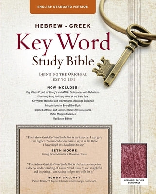 Hebrew-Greek Key Word Study Bible-ESV: Key Insights Into God's Word by Zodhiates, Spiros