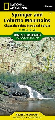 Springer and Cohutta Mountains Map [Chattahoochee National Forest] by National Geographic Maps