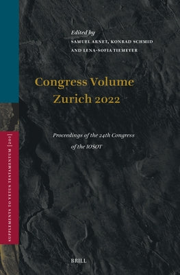 Congress Volume Zurich 2022: Proceedings of the 24th Congress of the Iosot by Arnet, Samuel