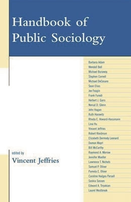 Handbook of Public Sociology by Jeffries, Vincent