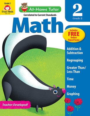 At-Home Tutor: Math, Grade 2 Workbook by Evan-Moor Corporation