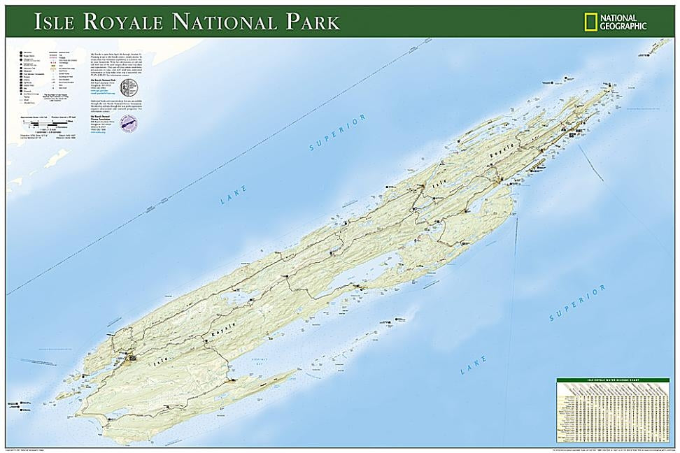 Isle Royale National Park [Tubed] by National Geographic Maps - Reference
