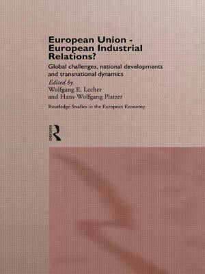 European Union - European Industrial Relations?: Global Challenge, National Development and Transitional Dynamics by Lecher, Wolfgang