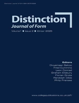 Distinction. Journal of Form. Volume 1, Issue 2, Winter 2025 by Sahoo, Divyamaan