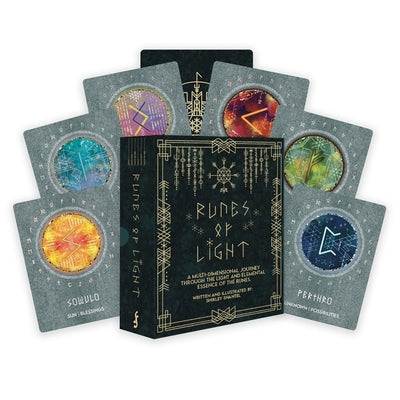 Runes of Light: A Multidimensional Journey Through the Light and Elemental Essence of the Runes (28 Full-Color Cards and 100-Page Full-Color Guidebook by Shantel, Shirley