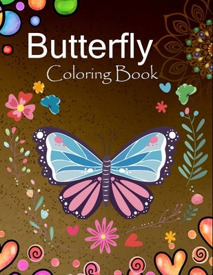 Butterfly coloring book: Relaxing and Stress Relieving Butterfly Coloring Book for Adults by Merocon, Cetuxim