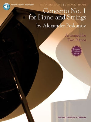 Concerto No. 1 for Piano and Strings Arranged for Two Pianos - Book/Online Audio by Peskanov, Alexander
