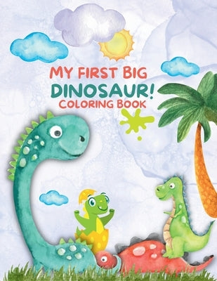 Dino-Saurus Coloring Book For Kids: The best dinosaurs coloring pages & connect the dots activities with preset colored backgrounds by Ruby's Creations