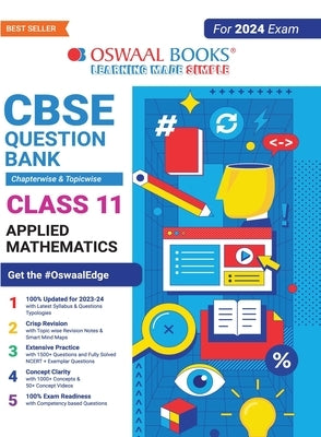 Oswaal CBSE Chapterwise & Topicwise Question Bank Class 11 Applied Mathematics Book (For 2023-24 Exam) by Oswaal Editorial Board