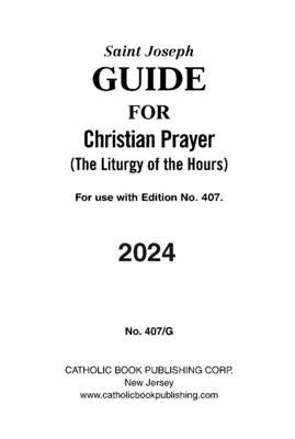 Christian Prayer Guide Large Type 2024 by Catholic Book Publishing Corp