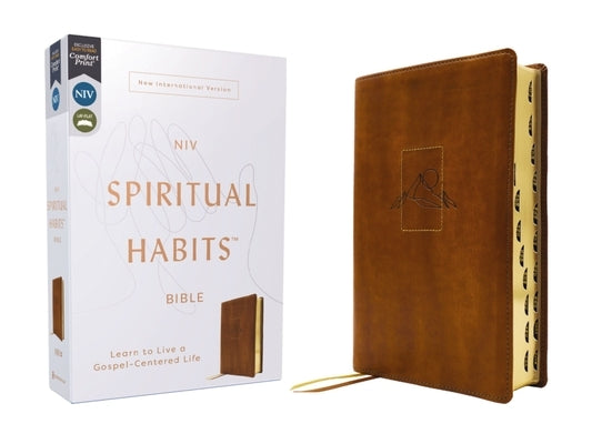 Niv, Spiritual Habits Bible, Leathersoft, Tan, Red Letter, Thumb Indexed, Comfort Print: Learn to Live a Gospel-Centered Life by Carter, Joe