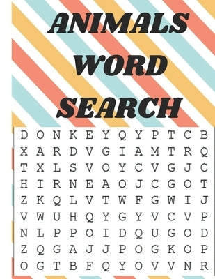Animals Word Search: animals word search Book Puzzles for kids Ages 6-8 by Sahli, Rachid