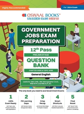Oswaal Government Exams Question Bank 12th Pass General English for 2024 Exam by Oswaal Editorial Board