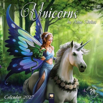 Unicorns by Anne Stokes Wall Calendar 2027 (Art Calendar) by Flame Tree Studio