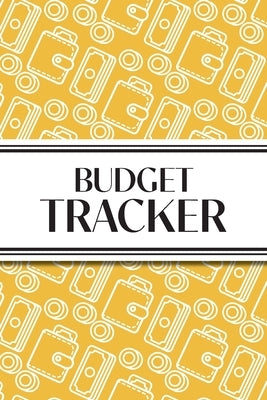 Budget Tracker (Yellow and White Money Outlines): 6"x9" Monthly Finance Organizer for Expenses, Savings, and Debt; Manage Your Money Notebook by Revive Stationery