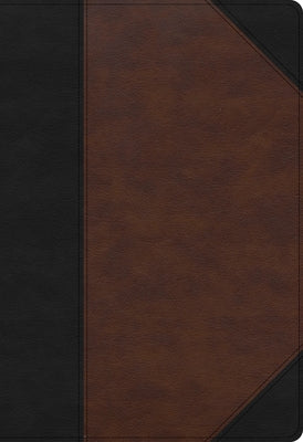 KJV Super Giant Print Reference Bible, Black/Brown Leathertouch, Indexed by Holman Bible Staff