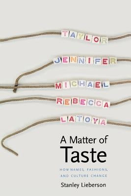 A Matter of Taste: How Names, Fashions, and Culture Change by Lieberson, Stanley