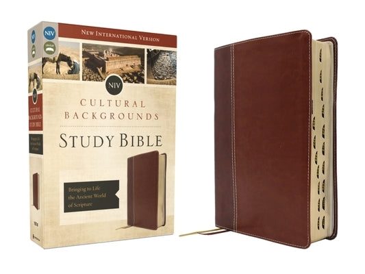 Niv, Cultural Backgrounds Study Bible (Context Changes Everything), Leathersoft, Brown, Red Letter, Thumb Indexed: Bringing to Life the Ancient World by Keener, Craig S.