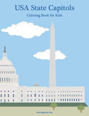 USA State Capitols Coloring Book for Kids by Snels, Nick