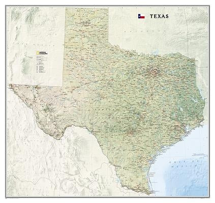 National Geographic Texas Wall Map - Laminated (40.75 X 38.5 In) by National Geographic Maps
