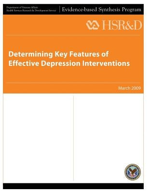 Determining Key Features of Effective Depression Interventions by Services, Health Services Research
