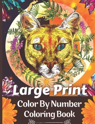 Large Print Color By Number Coloring Book: 50 Unique Color By Number Design for drawing and coloring Stress Relieving Designs for Kids Relaxation Crea by Mary, Mary