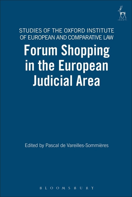 Forum Shopping in the European Judicial Area by Vareilles-Sommières, Pascal de
