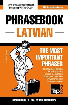 English-Latvian phrasebook & 250-word mini dictionary by Taranov, Andrey