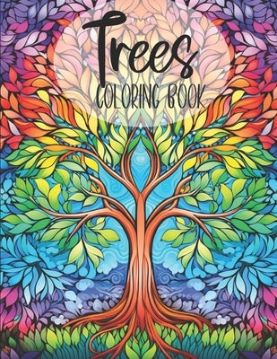 Trees Coloring Book: Beautiful Mandala Tree of Life Design Coloring Pages / Easy and Simple Designs for Stress Relief & Relaxation / 8.5x11 by Press, Angelface