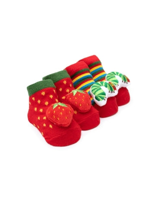 World of Eric Carle: The Very Hungry Caterpillar Baby Rattle Socks 2-Pack - 0-12 Months by Out of Print