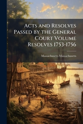 Acts and Resolves Passed by the General Court Volume Resolves 1753-1756 by Massachusetts, Massachusetts