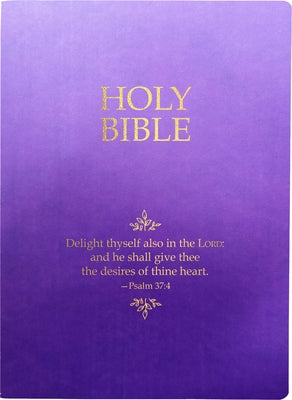 KJV Holy Bible, Delight Yourself in the Lord Life Verse Edition, Large Print, Royal Purple Ultrasoft: (Red Letter) by Whitaker House