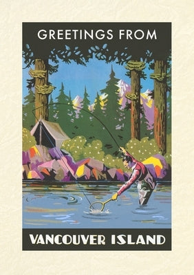 Vintage Lined Notebook Greetings from Vancouver Island, BC, Canada by Found Image Press