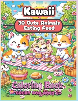 Kawaii Coloring Book Cute Animals Eating Food by Calloni, Marco