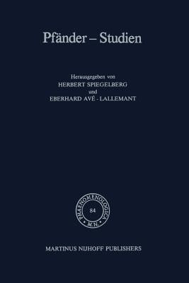 Pfänder-Studien by Spiegelberg, E.