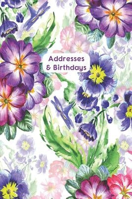 Addresses & Birthdays: Watercolor Violets by Press, Andante