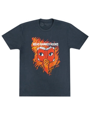 Read Banned Books Unisex T-Shirt X-Large by Out of Print