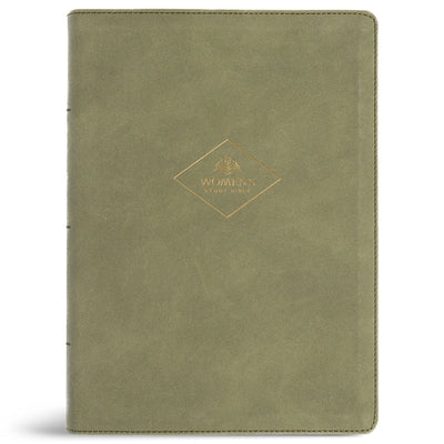 CSB Women's Study Bible, Sage Suedesoft Leathertouch by Dan Laing, Stefana