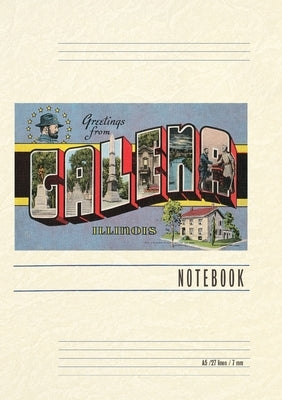 Vintage Lined Notebook Greetings from Galena, Illinois by Found Image Press