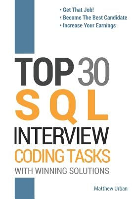 Top 30 SQL Interview Coding Tasks by Urban, Matthew