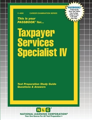 Taxpayer Services Specialist IV by Passbooks