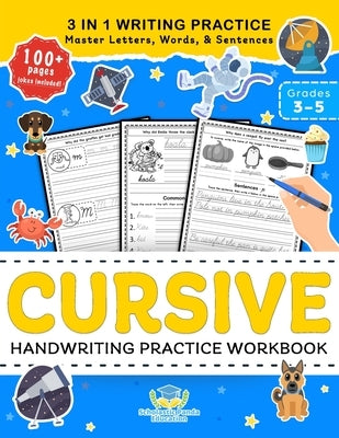 Cursive Handwriting Practice Workbook for 3rd 4th 5th Graders: Cursive Letter Tracing Book, Cursive Handwriting Workbook for Kids to Master Letters, W by Panda Education, Scholastic