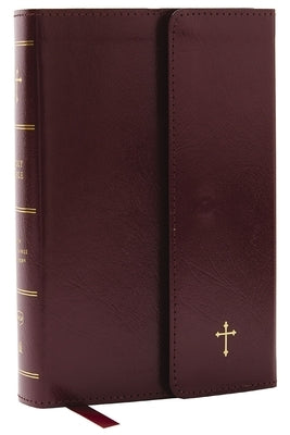 Nkjv, Compact Paragraph-Style Reference Bible, Leatherflex, Burgundy, Red Letter, Comfort Print: Holy Bible, New King James Version by Thomas Nelson