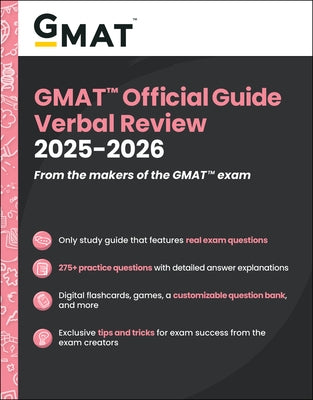 GMAT Official Guide Verbal Review 2025 - 2026: Book + Online Question Bank by Gmac (Graduate Management Admission Coun