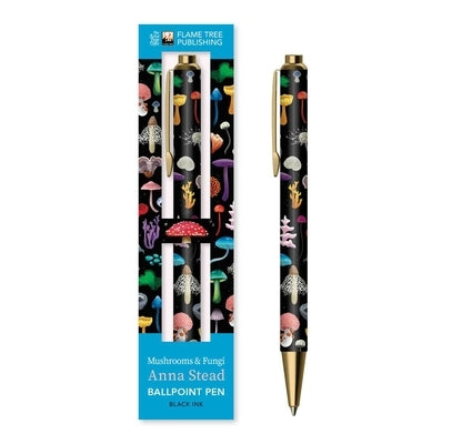 Anna Stead: Mushrooms & Fungi Boxed Decorative Ballpoint Pen by Flame Tree Studio